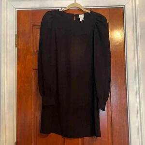 Nwot black h&m long sleeve mini dress